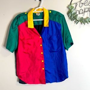 Vintage 1980’s Colour Block Blouse